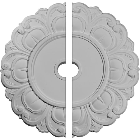 Ekena Millwork Angel Ceiling Medallion, Two Piece (Fits Canopies up to 15 3/4"), 32 1/4"OD x 3 5/8"ID x 1 1/8"P CM32AN2
